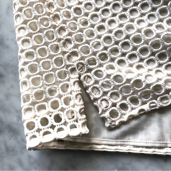 NWT Joie Merredin Mesh Crochet Blouse - Picture 14 of 16